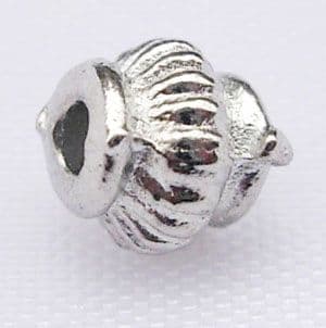 Tibetan Silver Spacer Beads - Platinum colour - 5x5mm.  Approx 25 beads