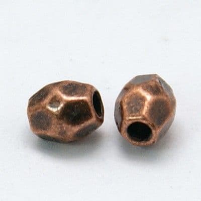 Tibetan Style Beads - Copper Spacers (50 beads)