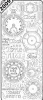 Time Silver Peel-Off Sticker