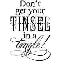 Tinsel Tangle Stampendous Cling Stamp (CRH288)