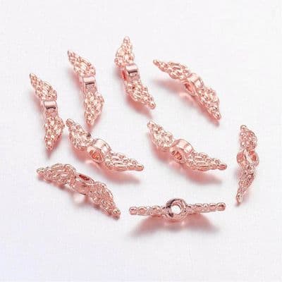 Tiny Angel Wings in Rose Gold (10)
