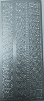 Tiny Corners and Borders Silver Peel-Off Sticker