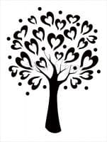 Tree Of Love Sweet Poppy Stencil