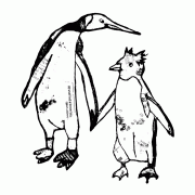 Two Penguins Crafty Individuals Stamp (CI-392)