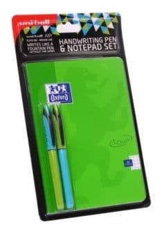 Uni Air Handwriting Pen & Notepad Set A5 Green
