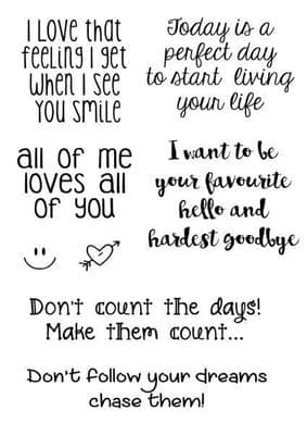 Warm Fuzzy Greetings Clear Woodware Stamp (FRS641)