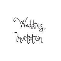 Wedding Invitation Clear Woodware Stamp (JWS056)