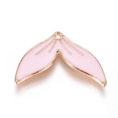 Whale Fishtail (mermaid tail) Enamelled Alloy Pendant (2)