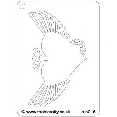 Winged Heart Thats Crafty Mini Stencil