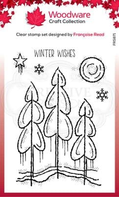 Winter Trees Woodware Clear Stamp (FRS871)