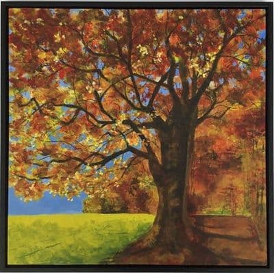 Wonderment- Original Framed Artwork (on cradle panel)