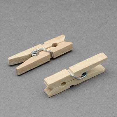 Wooden Craft Pegs 25x3mm (100)