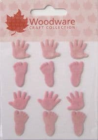 Woodware Flock Brads - Baby Girl