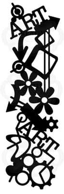 Woodware Stencil Graffiti Mesh (FRST033)