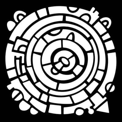 Woodware Wheel 6 in x 6 in Stencil (FRST052)