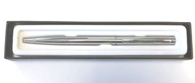 Zebra Fortia 500 BP 0.7 Royal Silver Black Ink pen (boxed)