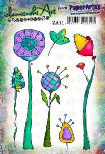 Zinski Art Set 11 (A5 set, trimmed, on EZ) ZA11 PaperArtsy Stamp