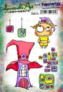 Zinski Art Set 15 (A5 set, trimmed, on EZ) ZA15 PaperArtsy Stamp
