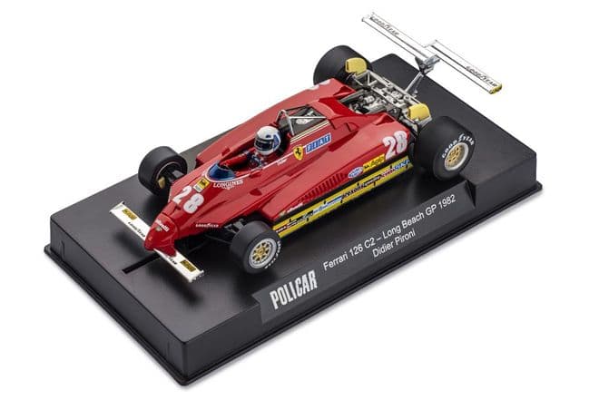 Policar CAR09A Ferrari 126C2 #28 Long Beach 1982 Didier Pironi