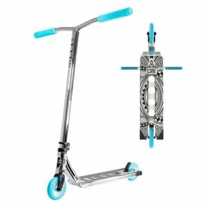 CORE CL1 – Chrome/Teal COMPLETE STUNT SCOOTER