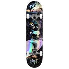 Enuff Skully Hologram Complete Skateboard Black - Mini: 7.25" x 29.5"