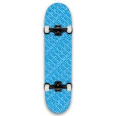 Fracture All Over Comic Blue Complete Complete Skateboard - 8 Inch