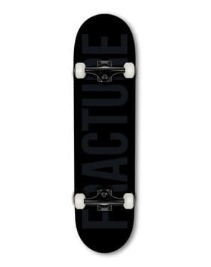 Fracture Fade Black Complete Skateboard - 8.25 Inch
