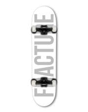 Fracture Fade White Complete Skateboard - 8 Inch