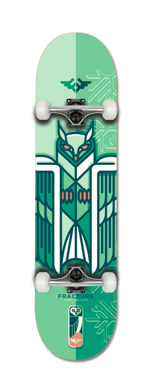 Fracture x Jono Wood Green Complete Skateboard - 8.25 Inch