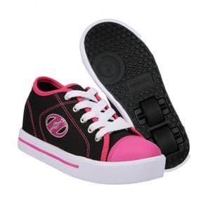 Heelys X2 Classic Black/White/Pink - Size  UK 4