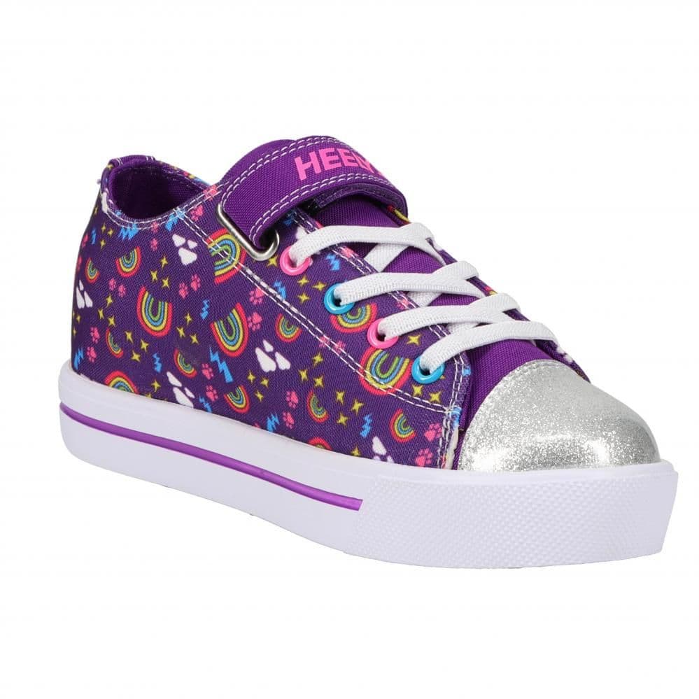 Heelys X2 Snazzy Purple/Multi/Rainbow Size Junior UK 13