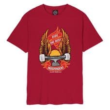 Independent T-Shirt Ride Free Cardinal Red - Medium Adult