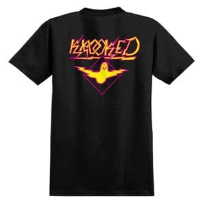Krooked T-Shirt Bird Lightening Black / Magenta / Yellow Prints - Large Adult