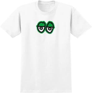 Krooked T-Shirt Eyes Lg White / Green Print eXtra Large Adult