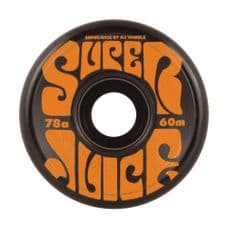 OJ Soft Wheels Super Juice 78a Black 60mm  (pack of 4)