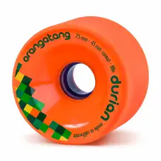 ORANGATANG "DURIAN" ORANGE 75mm 80a Longboard Wheels (pack of 4)