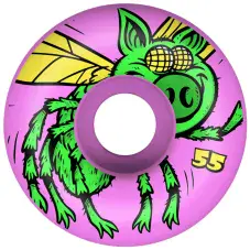 Pig Big Fly Skateboard Wheels 101a 55mm Purple - (pack of 4)
