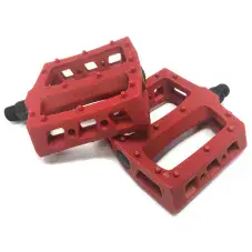 Primo JJ plastic pedals - Red 9/16"