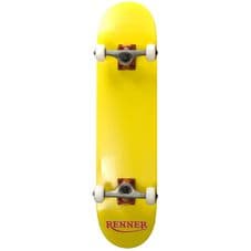 RENNER PRO - 7 PLY, VIRUS TRUCKS, ABEC 9 - YELLOW Complete Skateboard