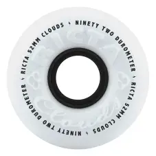 Ricta Skateboard Wheels Clouds 92a White/Black 52 mm (pack of 4)
