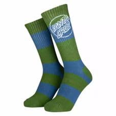 Santa Cruz Barney - Apple Dusty Blue Socks (1 pair) O/S ADULT Size UK 8-11