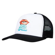 Santa Cruz Cap Johnson Danger Zone Lips Cap - White/Black OSFA Adult - RRP £29.99 - NOW £24.95