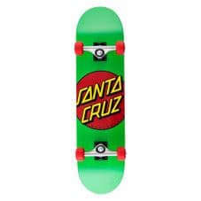 Santa Cruz Complete Skateboard Classic Dot Green 7.75 IN