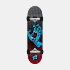Santa Cruz Complete Skateboard Screaming Hand Fade Large - Black/Blue - 8.25 Inch