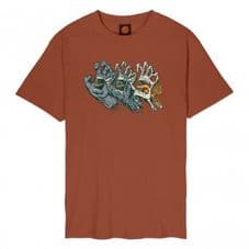 Santa Cruz Evolved Hand Front T-Shirt - Baked Clay - Small Adult