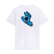 Santa Cruz Screaming Hand Chest T-Shirt - White - eXtra Large Adult