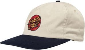 Santa Cruz Skateboards Scratched Dot Snapback Cap Calico/Deep Cobalt O/S ADULT