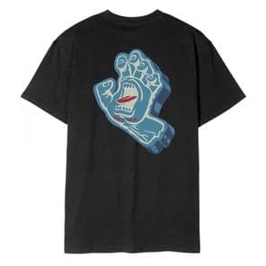 Santa Cruz T-Shirt Screaming Foam Hand Black eXtra Large Adult