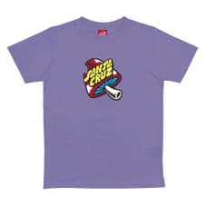 Santa Cruz Toadstool Dot T-Shirt Meta - Mauve - Youth 10-12