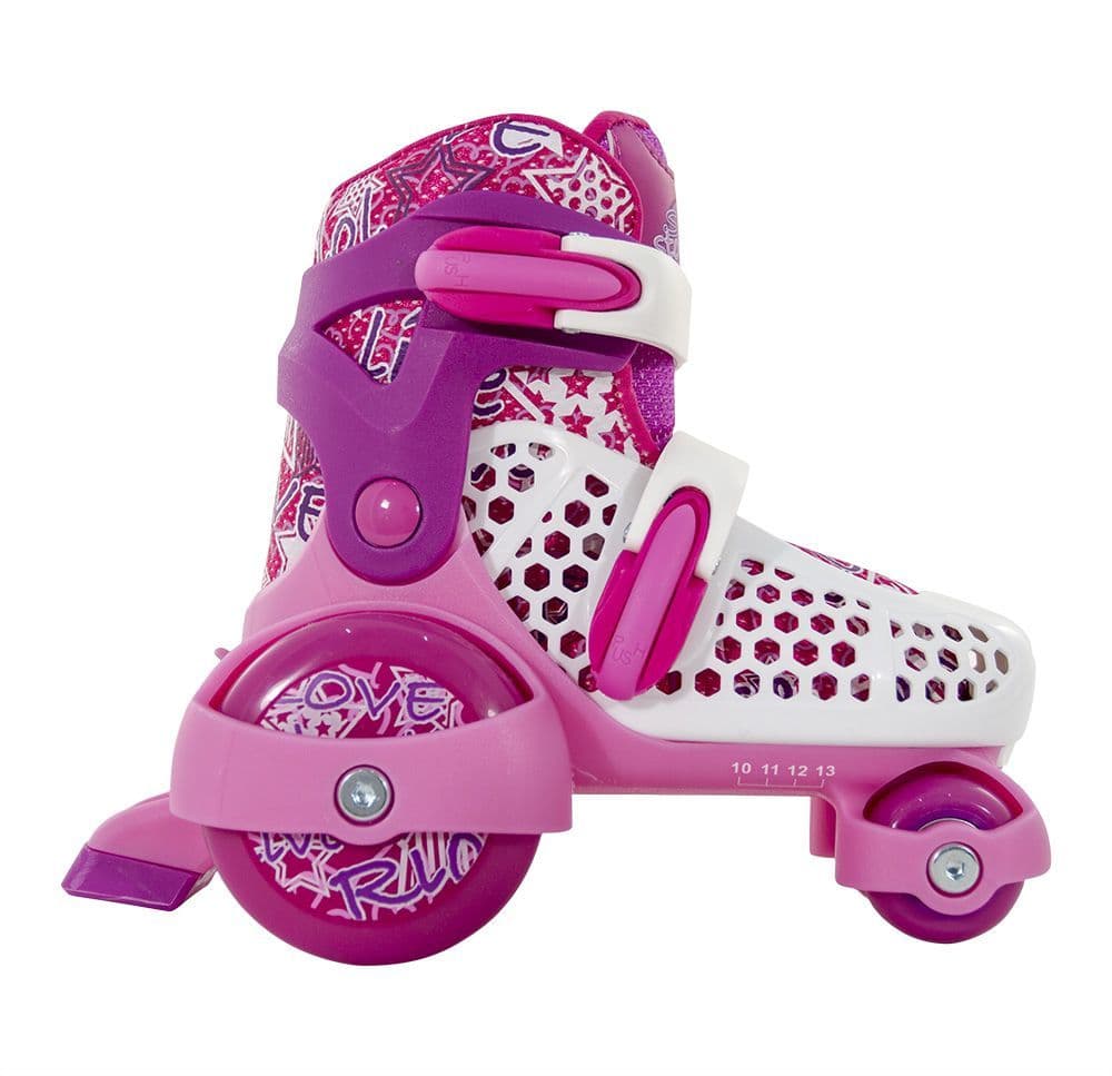 SFR STOMPER Adjustable Quad Roller Skates Pink